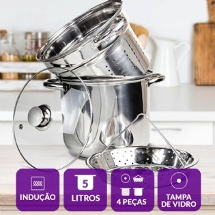 Kit Espagueteira + Pegador de Macarrão Gourmet Mix