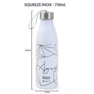 Squeeze Inox No Plastic Branco 750 ml Gourmet Mix